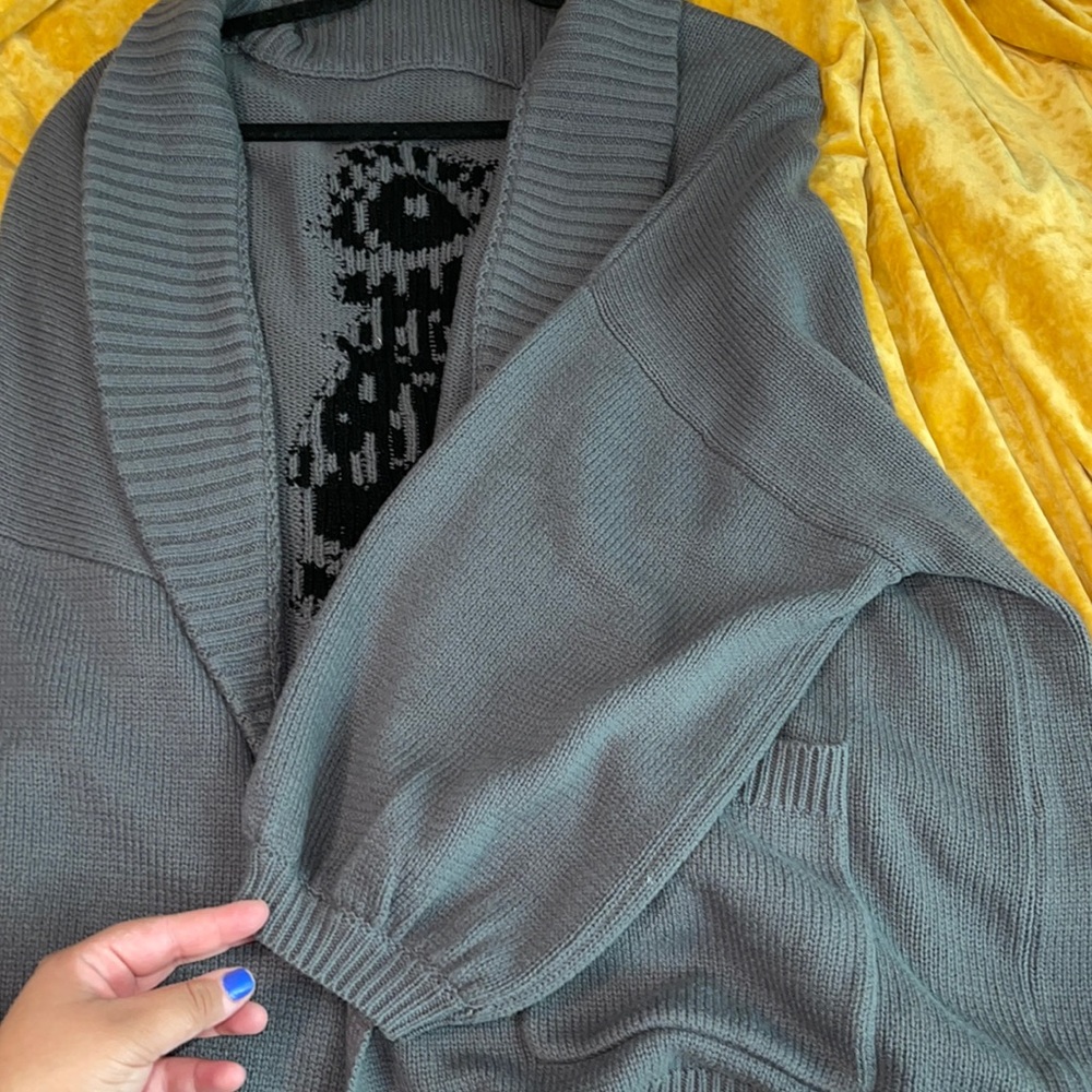 Evil eye cardigan